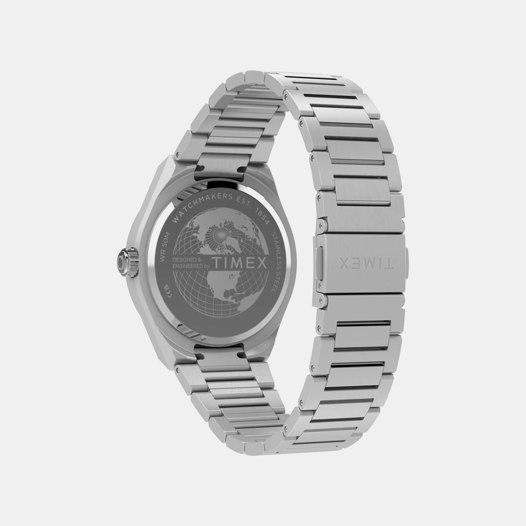 Q Timex Men Quartz Green Dial Analog Stainless Steel Watch TW2Y24800UJ