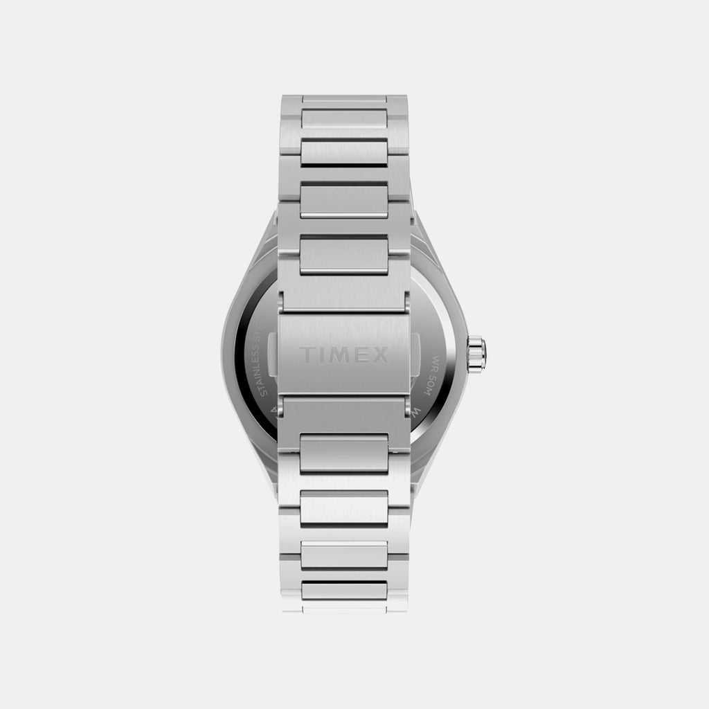 Q Timex Men Quartz Green Dial Analog Stainless Steel Watch TW2Y24800UJ