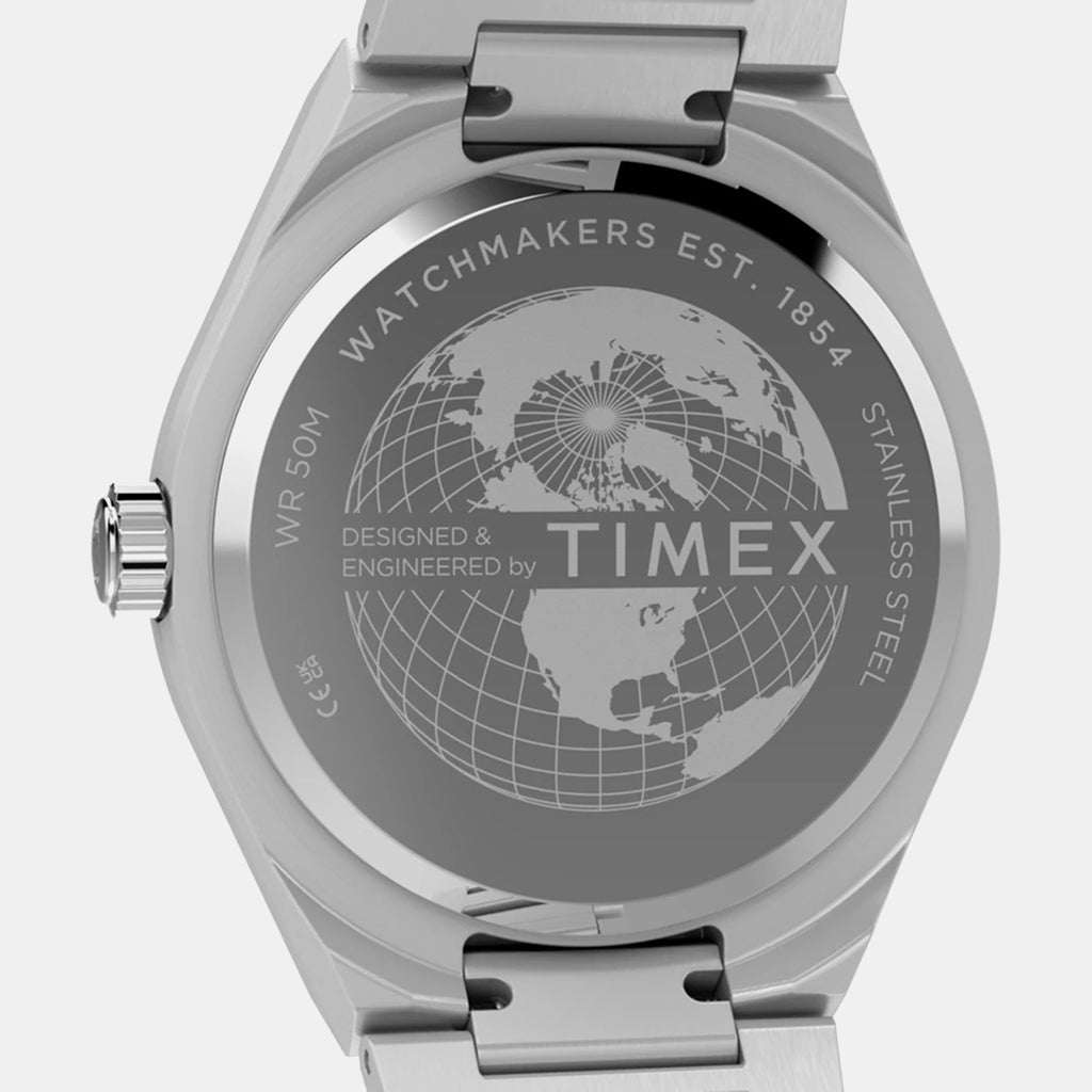 Q Timex Men Quartz Green Dial Analog Stainless Steel Watch TW2Y24800UJ