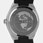 Q Timex Men Quartz Black Dial Analog Rubber Watch TW2Y24900UJ