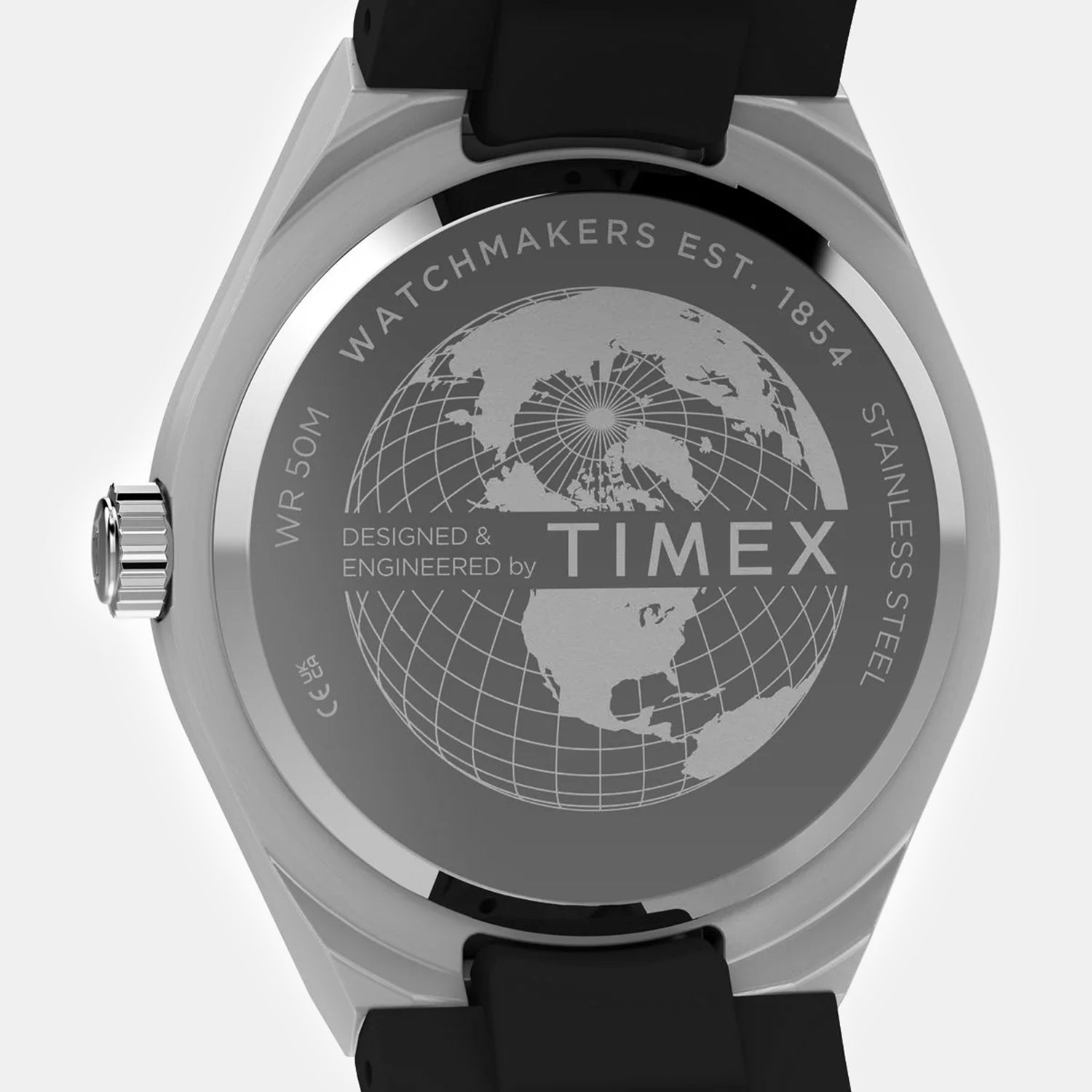 Q Timex Men Quartz Black Dial Analog Rubber Watch TW2Y24900UJ