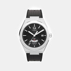 Q Timex Men Quartz Black Dial Analog Rubber Watch TW2Y24900UJ