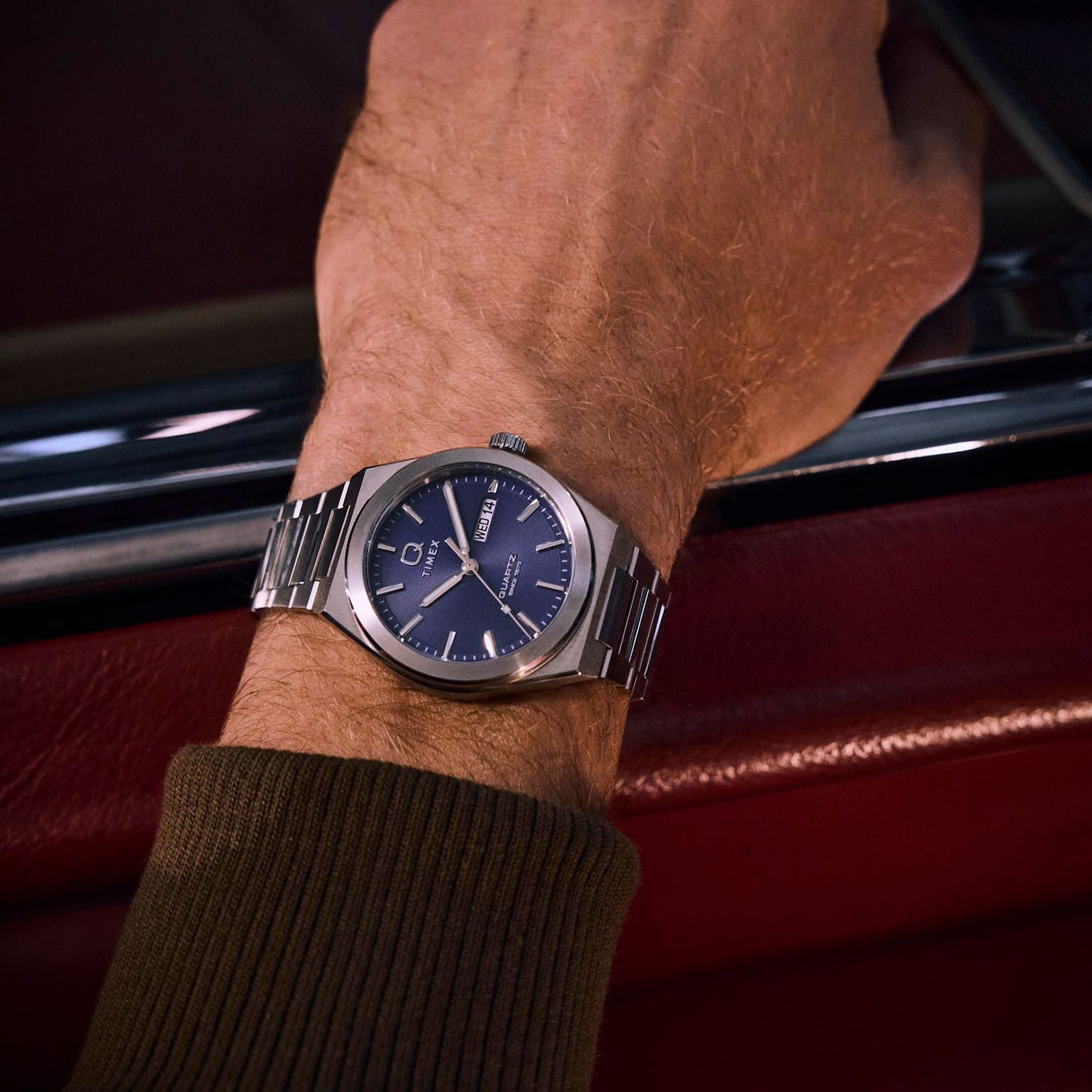 Men Quartz Blue Dial Analog Steel Watch TW2Y25100UJ