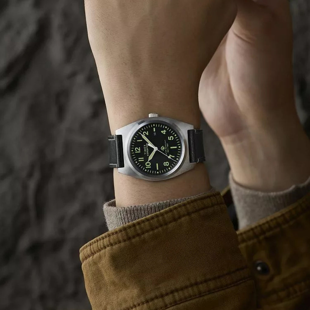 Expedition Men Quartz Black Dial Analog Leather Watch TW2Y30700UJ