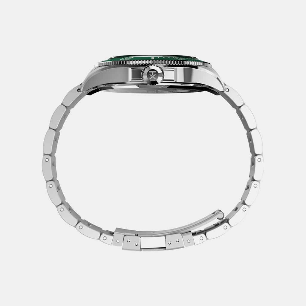 Men Quartz Green Dial Multi-Function Stainless Steel Watch TW2Y33200UJ