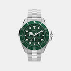 Men Quartz Green Dial Multi-Function Stainless Steel Watch TW2Y33200UJ