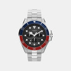 Men Quartz Black Dial Multi-Function Stainless Steel Watch TW2Y33300UJ