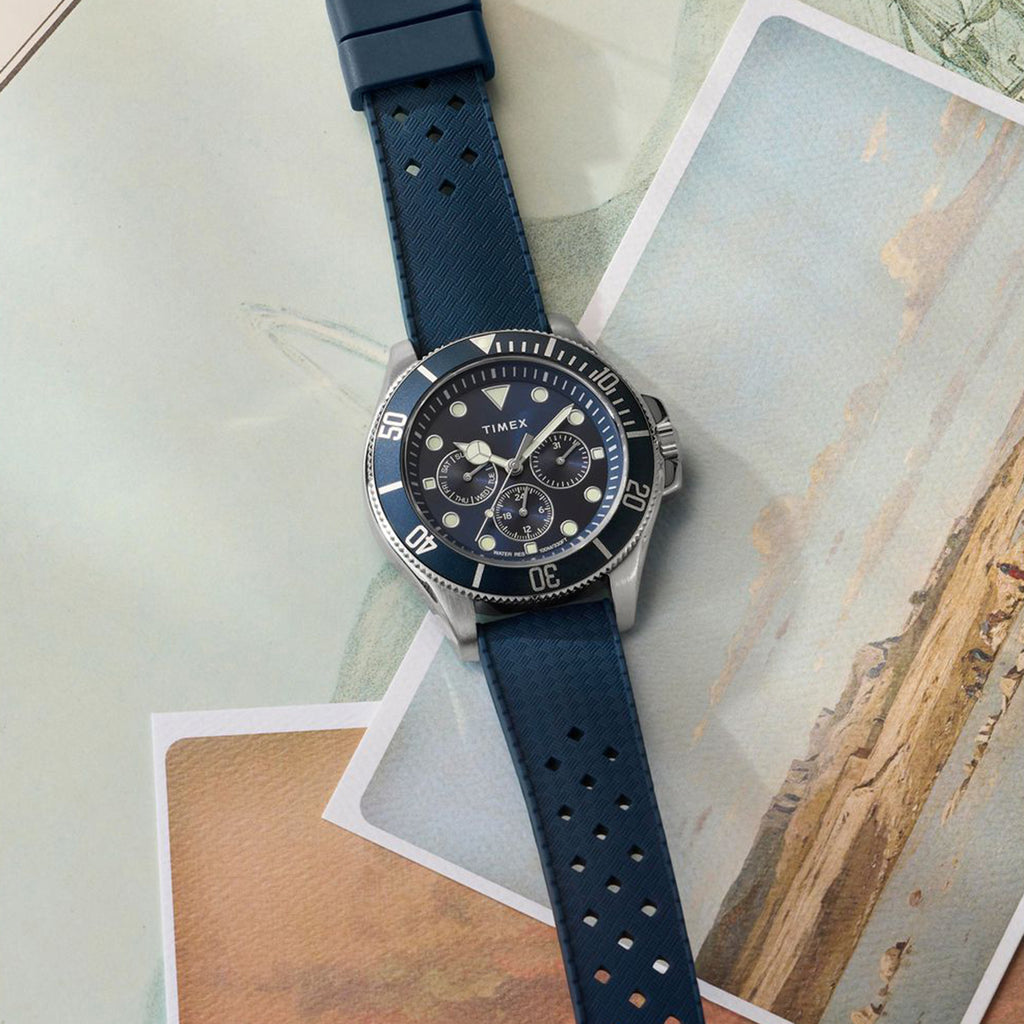 Men Quartz Blue Dial Analog Resin Watch TW2Y33400UJ