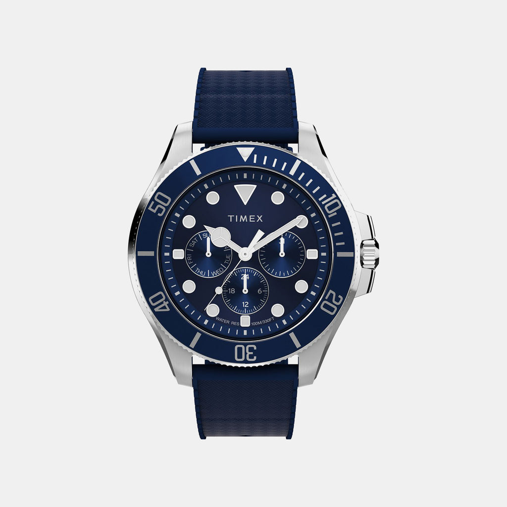 Men Quartz Blue Dial Analog Resin Watch TW2Y33400UJ