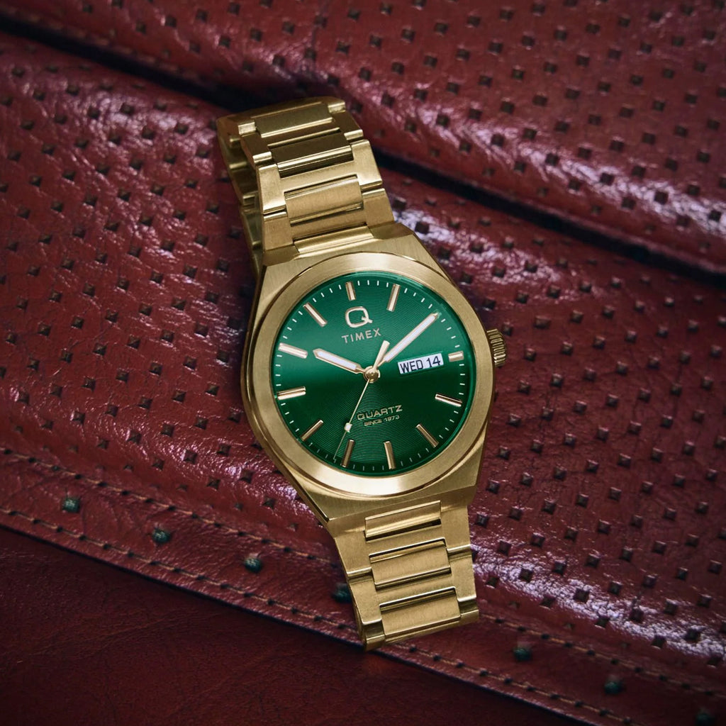 Men Quartz Green Dial Analog Steel Watch TW2Y35100IK