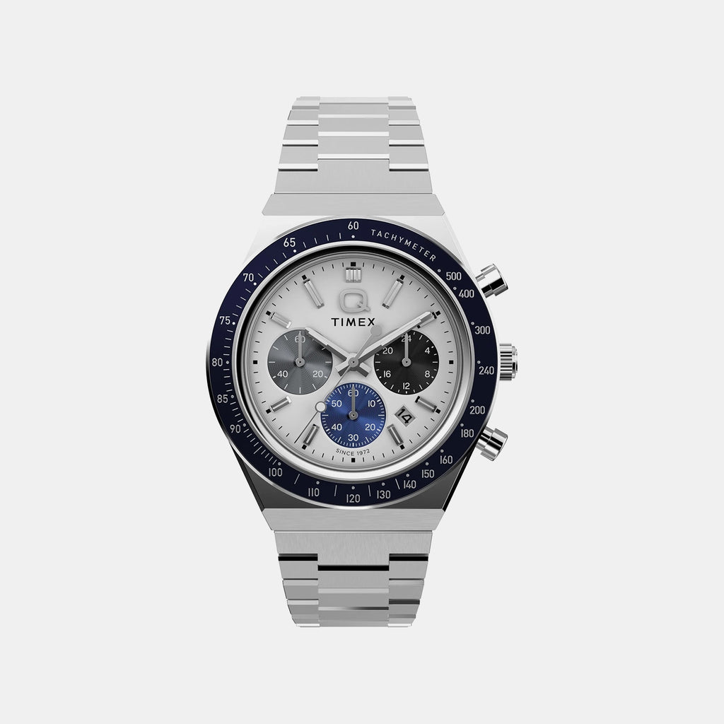 Q Sport Men Quartz White Dial Analog Stainless Steel Watch TW2Y36200IK