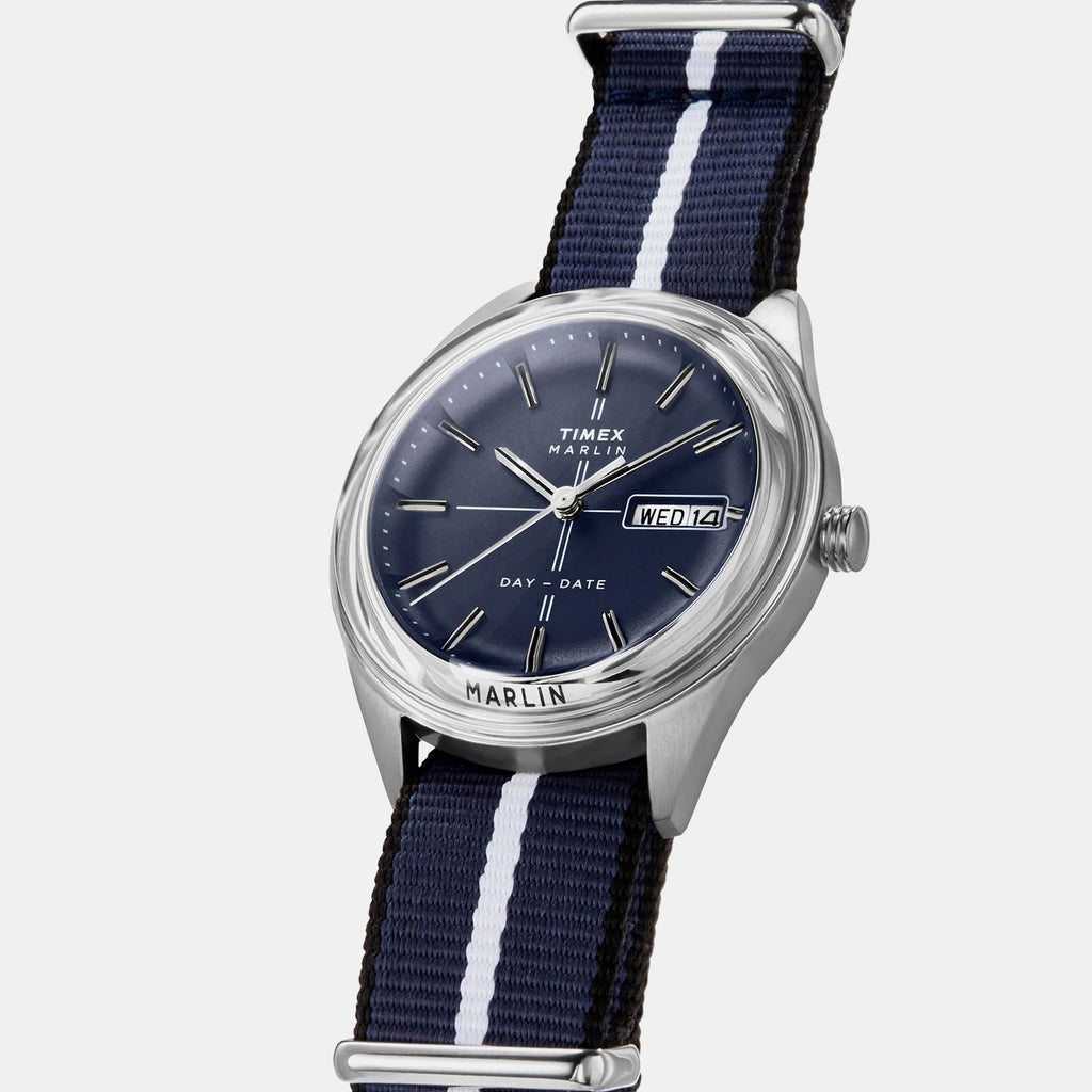 Marlin Men Quartz Blue Dial Analog Fabric Watch TW2Y37400UJ
