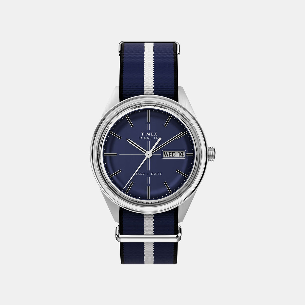 Marlin Men Quartz Blue Dial Analog Fabric Watch TW2Y37400UJ