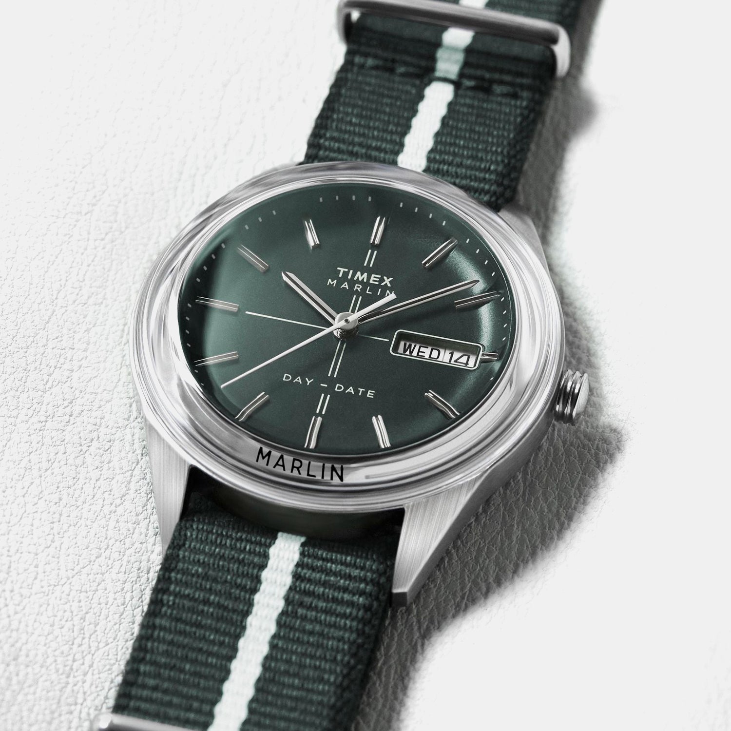 Marlin Men Quartz Green Dial Analog Fabric Watch TW2Y37500UJ