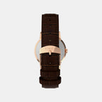 Unisex Quartz Silver Dial Analog Leather Watch TW2Y37700UJ
