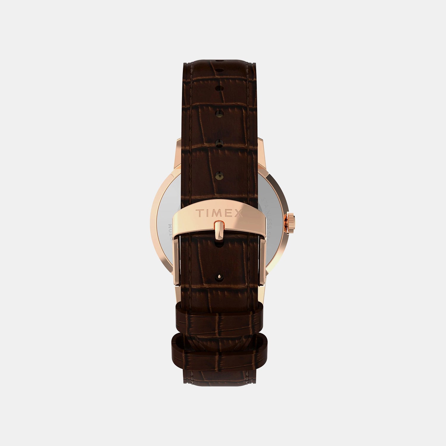 Unisex Quartz Silver Dial Analog Leather Watch TW2Y37700UJ