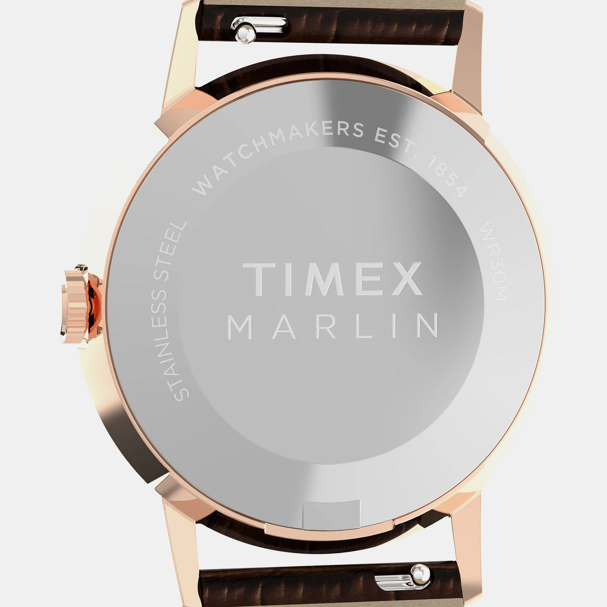 Marlin Unisex Quartz Silver Dial Analog Leather Watch TW2Y37700UJ