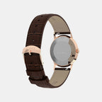 Unisex Quartz Silver Dial Analog Leather Watch TW2Y37700UJ