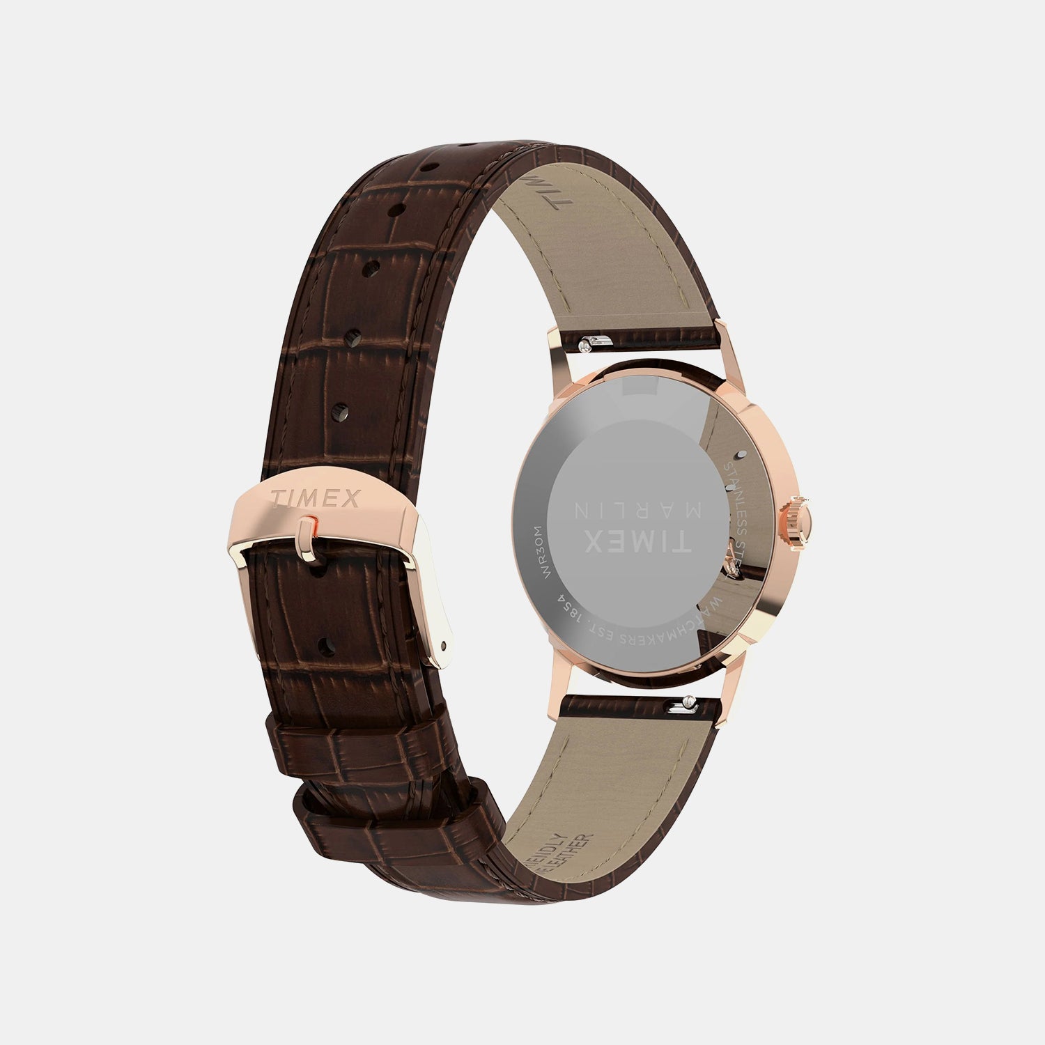Unisex Quartz Silver Dial Analog Leather Watch TW2Y37700UJ