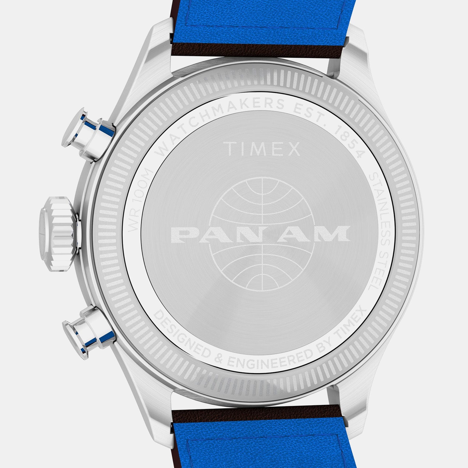 Waterbury Traditional Men Quartz Silver Dial Chronograph Leather Watch TW2Y38700X6