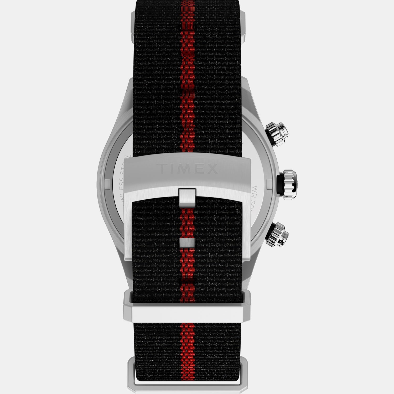 Waterbury Heritage Men Quartz Black Dial Chronograph Fabric Watch TW2Y38900IK