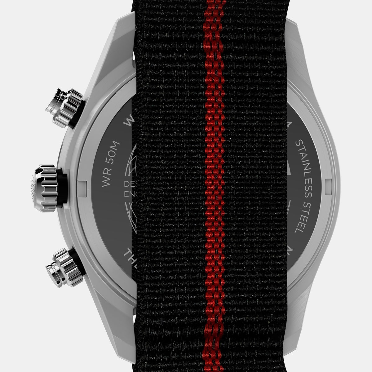 Waterbury Men Quartz Black Dial Chronograph Fabric Watch TW2Y38900IK