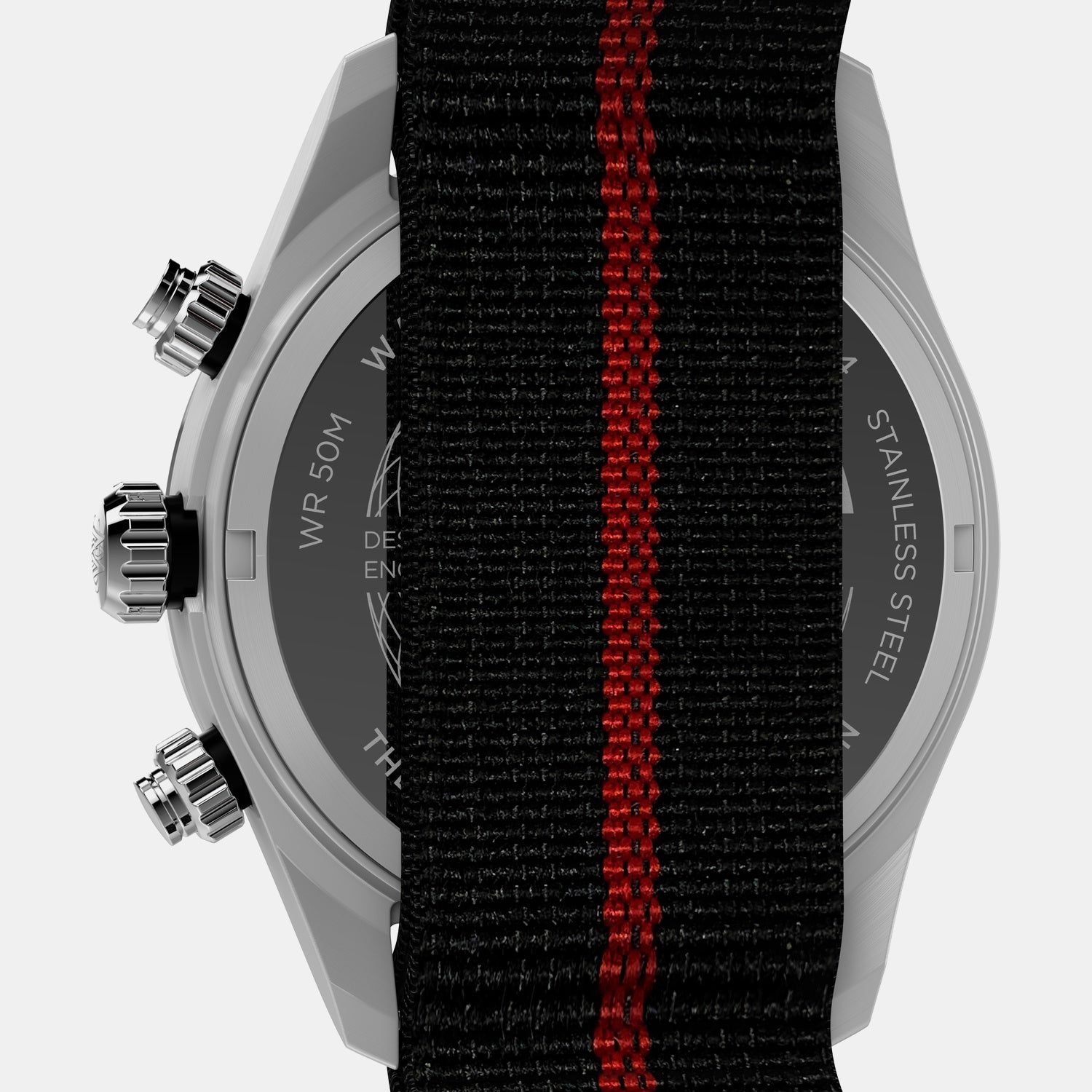 Waterbury Heritage Men Quartz Black Dial Chronograph Fabric Watch TW2Y38900IK