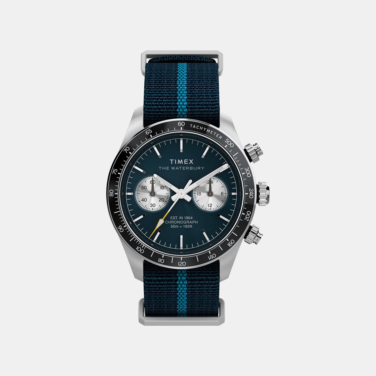 Waterbury Heritage Men Quartz Blue Dial Chronograph Fabric Watch TW2Y39000IK