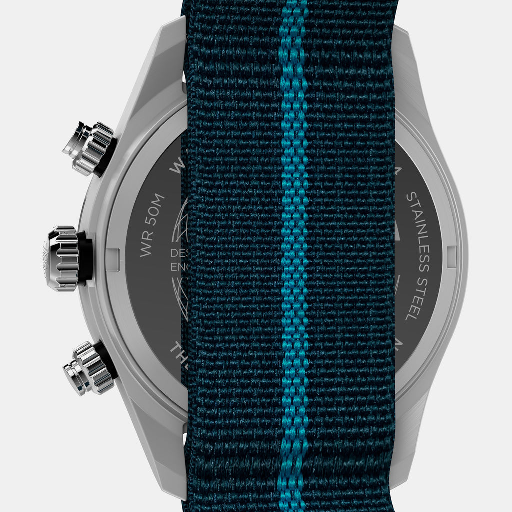 Waterbury Heritage Men Quartz Blue Dial Chronograph Fabric Watch TW2Y39000IK