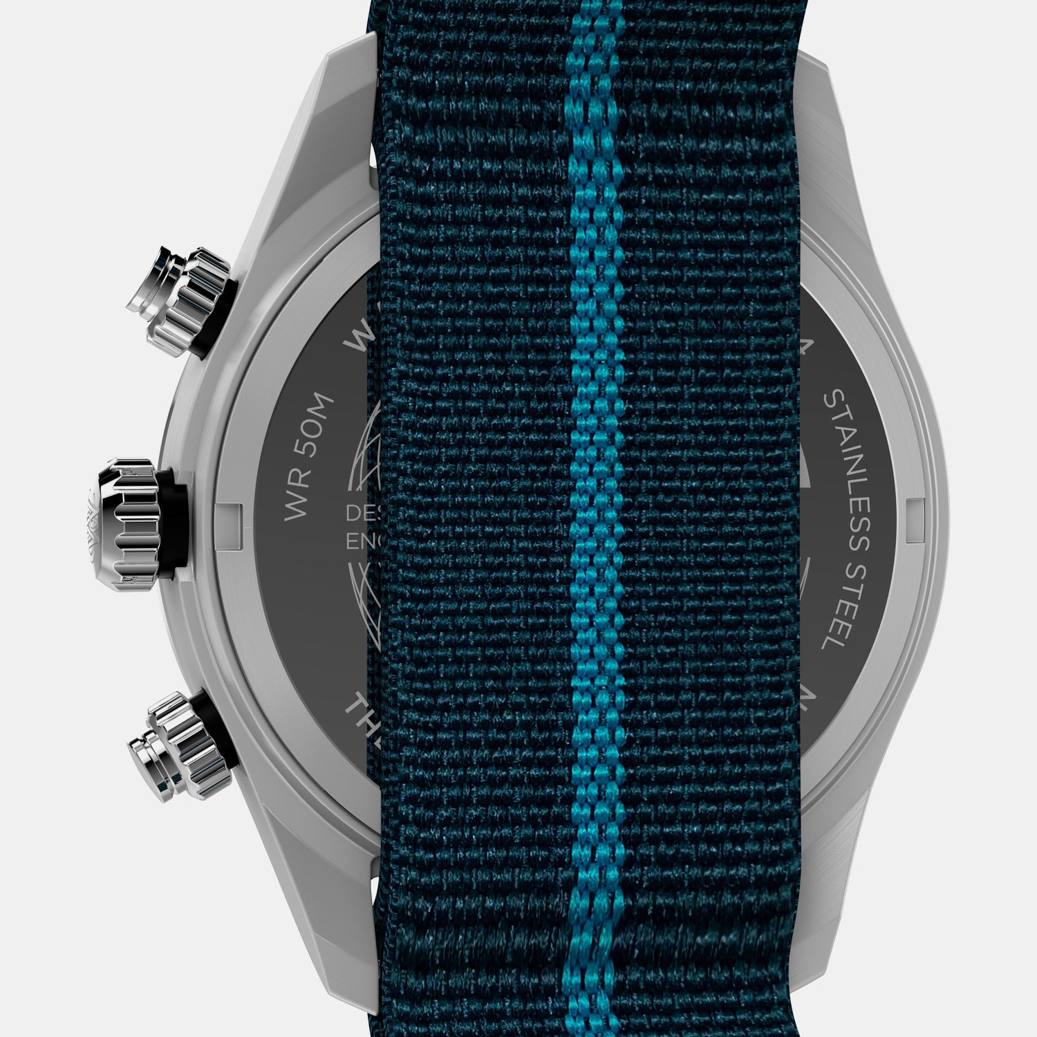 Waterbury Heritage Men Quartz Blue Dial Chronograph Fabric Watch TW2Y39000IK