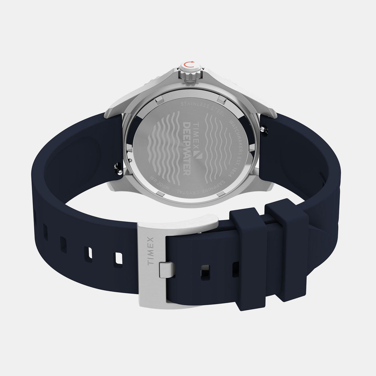 Deepwater Unisex Quartz Blue Dial Analog Rubber Watch TW2Y40300UJ