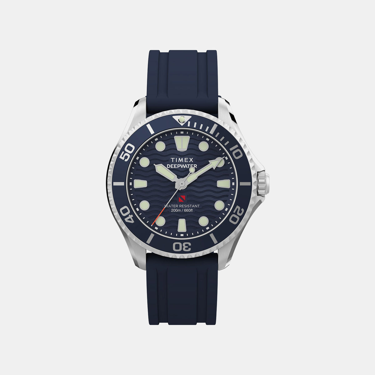 Deepwater Unisex Quartz Blue Dial Analog Rubber Watch TW2Y40300UJ