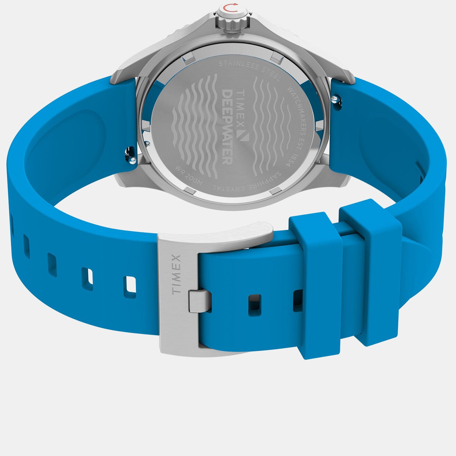 Deepwater Unisex Quartz Blue Dial Analog Rubber Watch TW2Y40400UJ