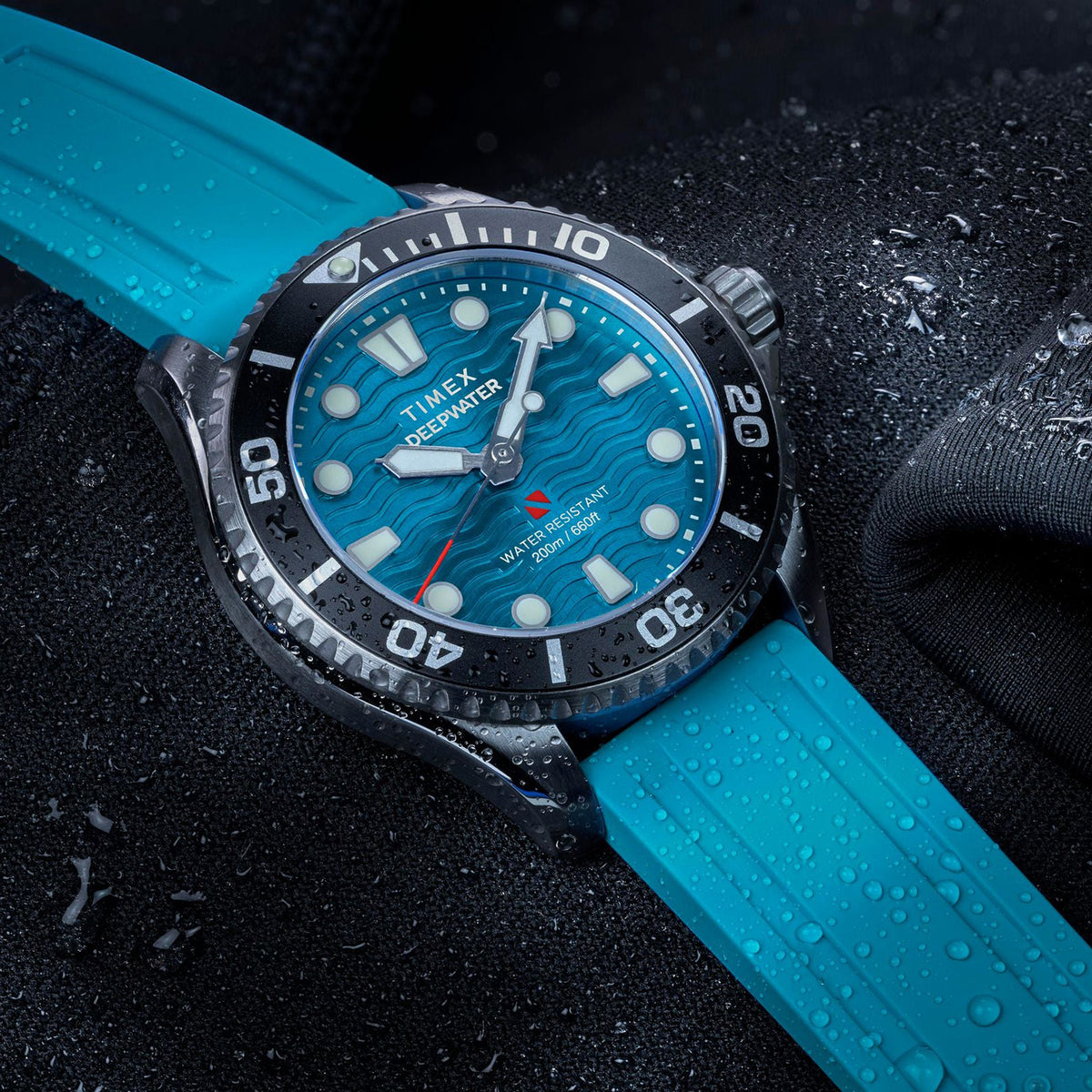 Deepwater Unisex Quartz Blue Dial Analog Rubber Watch TW2Y40400UJ