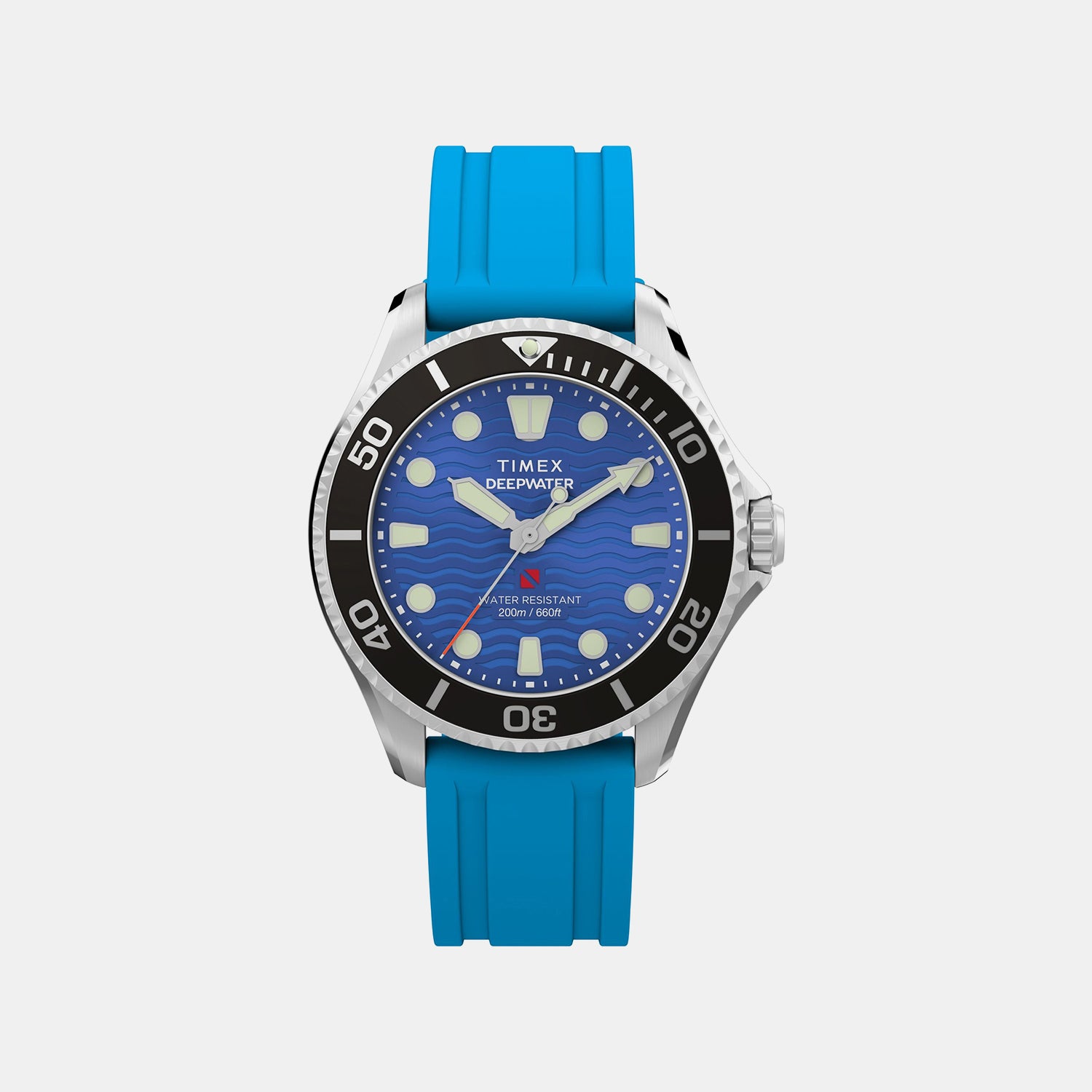 Deepwater Unisex Quartz Blue Dial Analog Rubber Watch TW2Y40400UJ