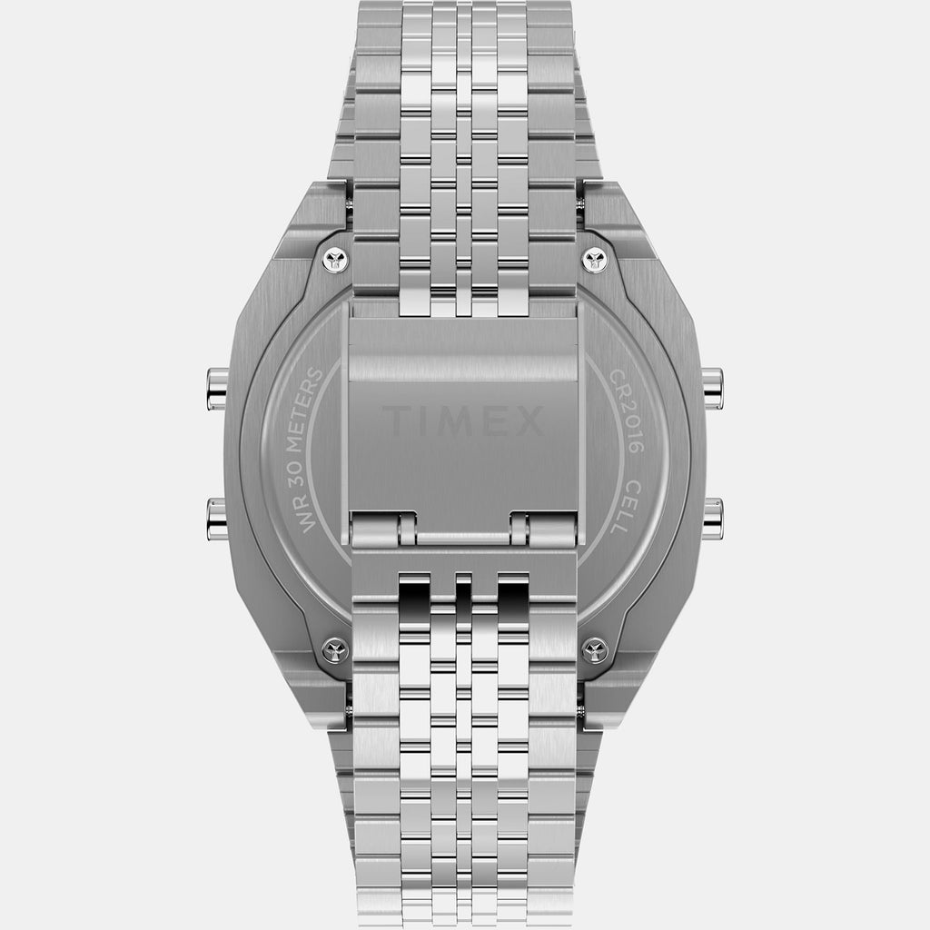 Men Quartz Dual Tone Dial Digital Stainless Steel Watch TW2Y46100X6