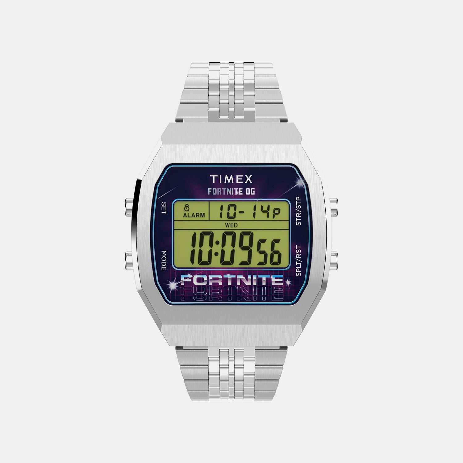 Men Quartz Dual Tone Dial Digital Stainless Steel Watch TW2Y46100X6