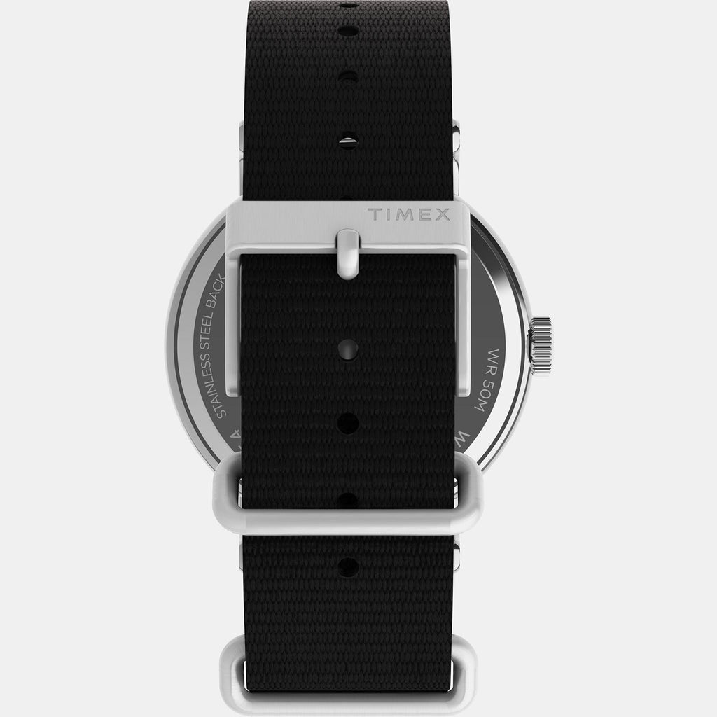 Men Quartz Black Dial Analog Fabric Watch TW2Y46400X6