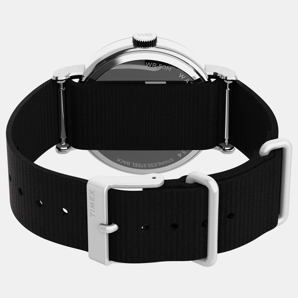 Men Quartz Black Dial Analog Fabric Watch TW2Y46400X6