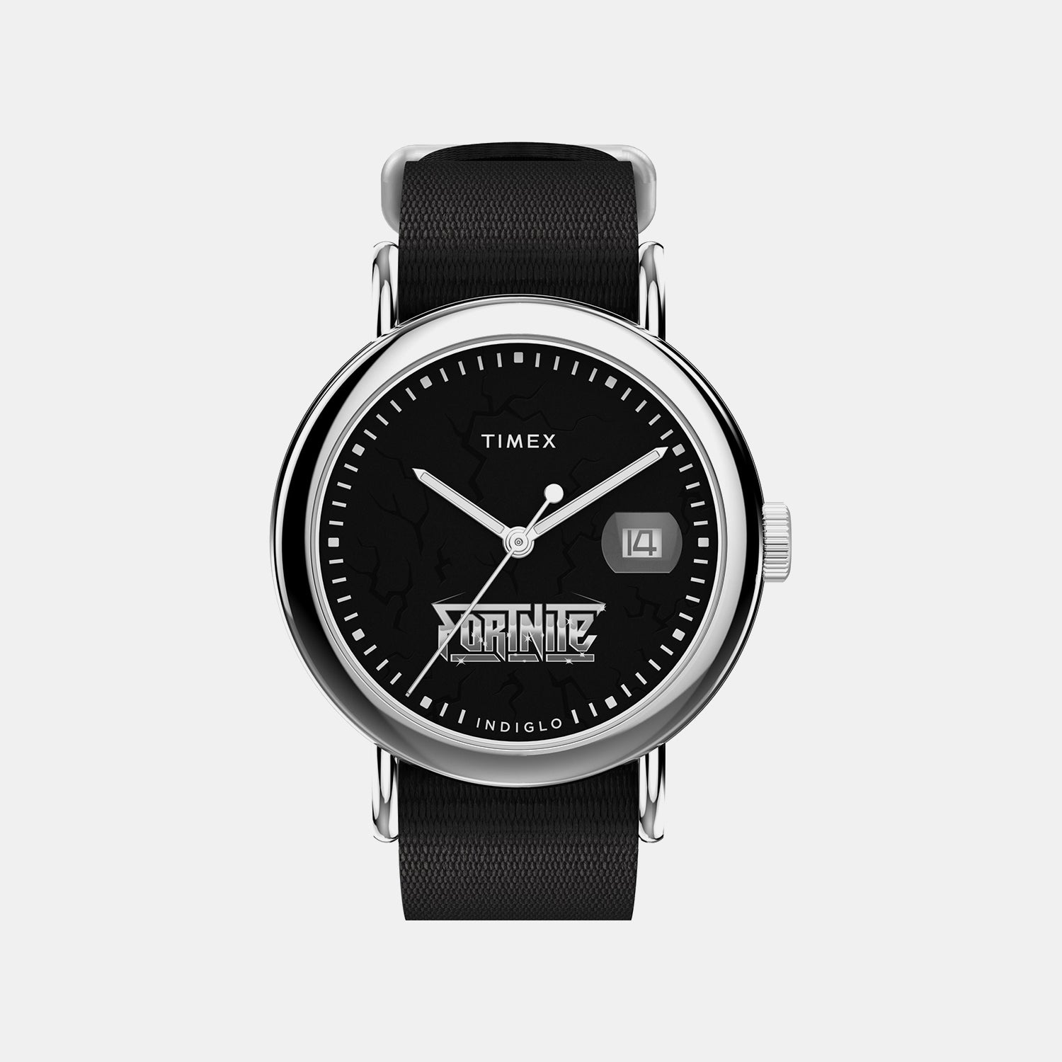 Men Quartz Black Dial Analog Fabric Watch TW2Y46400X6