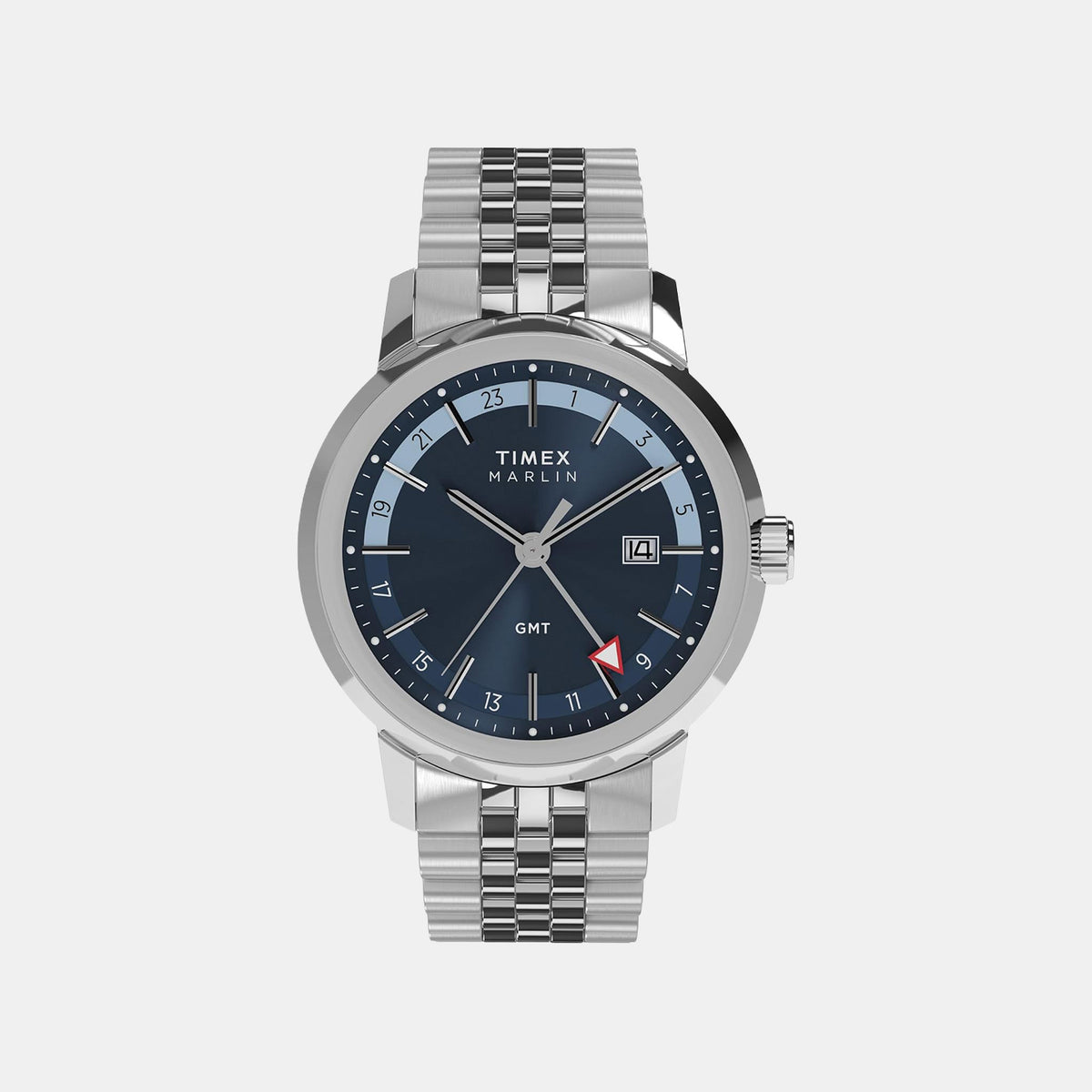 Marlin Men Quartz Blue Dial Analog Stainless Steel Watch TW2Y47600UJ