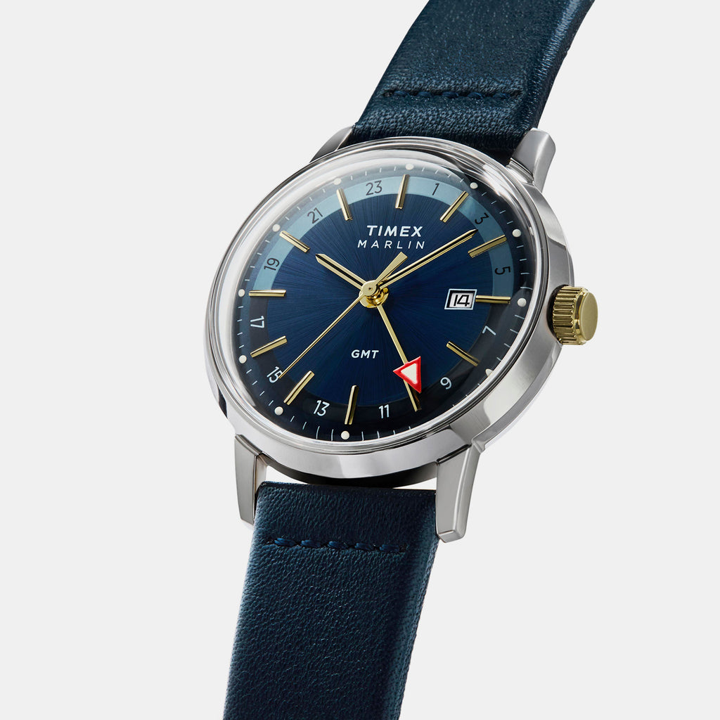 Marlin Men Quartz Blue Dial Analog Leather Watch TW2Y47900UJ