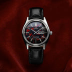 Q Timex Red Vega Men Quartz Red Dial Analog Leather Watch TW2Y55700UJ