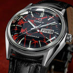 Q Timex Red Vega Men Quartz Red Dial Analog Leather Watch TW2Y55700UJ