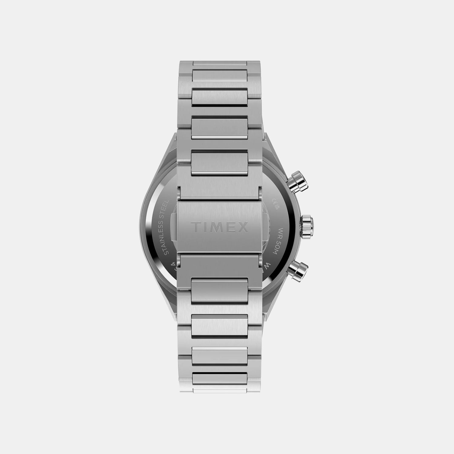 Q Round Men Quartz Silver Dial Analog Stainless Steel Watch TW2Y55800UJ