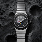 Q Timex Men Quartz Black Dial Multi-Function Stainless Steel Watch TW2Y56700UJ