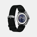 Q Timex Nasa Men Quartz Black Dial Multi-Function Leather Watch TW2Y56800UJ
