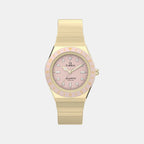 Q Timex Women Quartz Pink Dial Analog Stainless Steel Watch TW2Y57400UJ