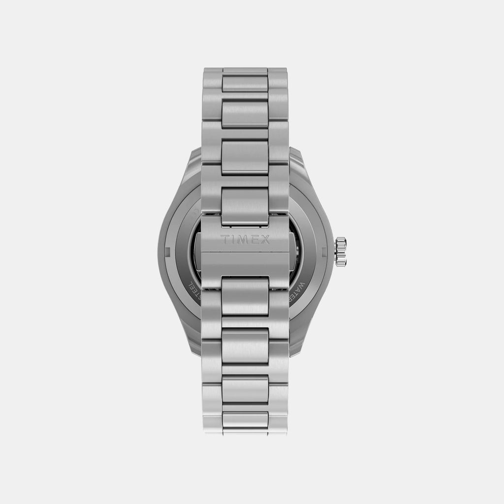 Waterbury Men Automatic Black Dial Analog Stainless Steel Watch TW2Y60600UJ