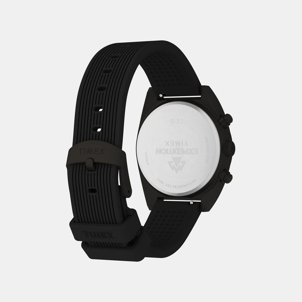 Expedition Men Quartz Black Dial Analog Silicone Watch TW2Y61000UJ